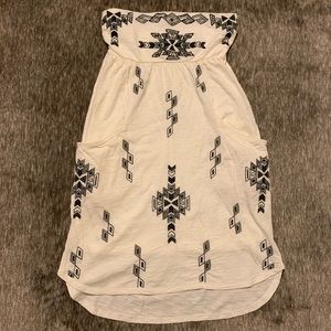 Express Strapless Aztec Mini Dress